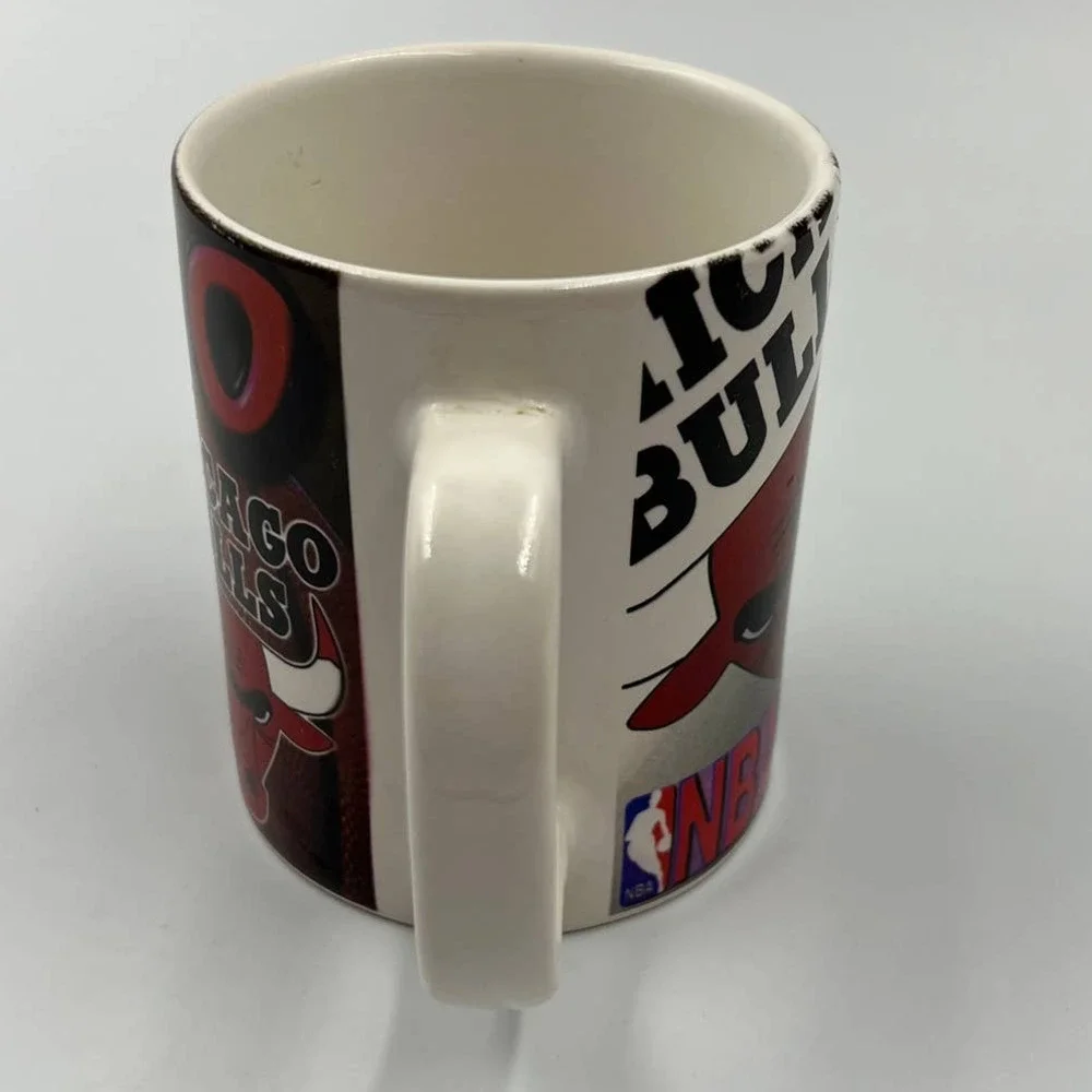 Vintage Chicago Bulls‎ Ceramic Coffee Cup Mug NBA 90's National Basketball